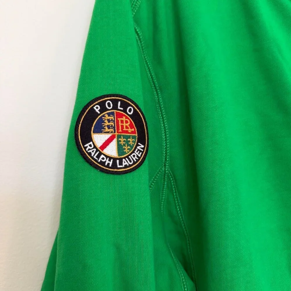 Polo Ralph Lauren Pony Full Zip Hooded Jacket Streetwear Preppy Green - XXL
